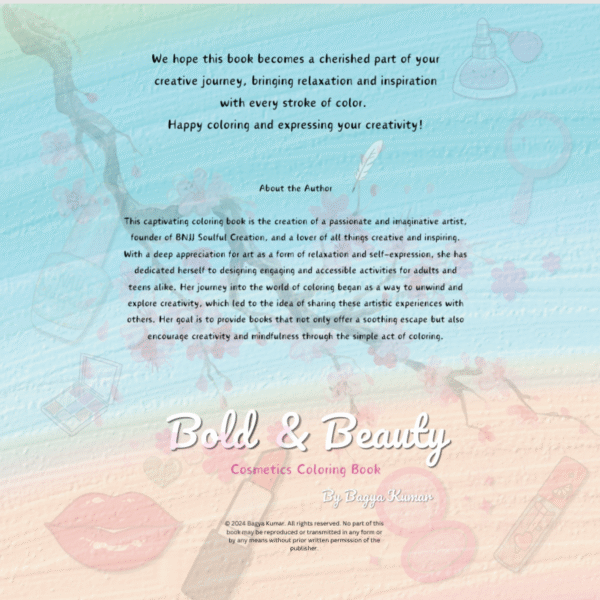 Bold and Beauty - Adult coloring Book