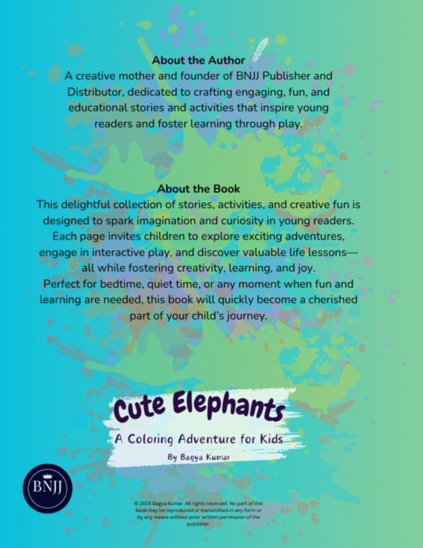 Cute Elephants - A coloring adventure