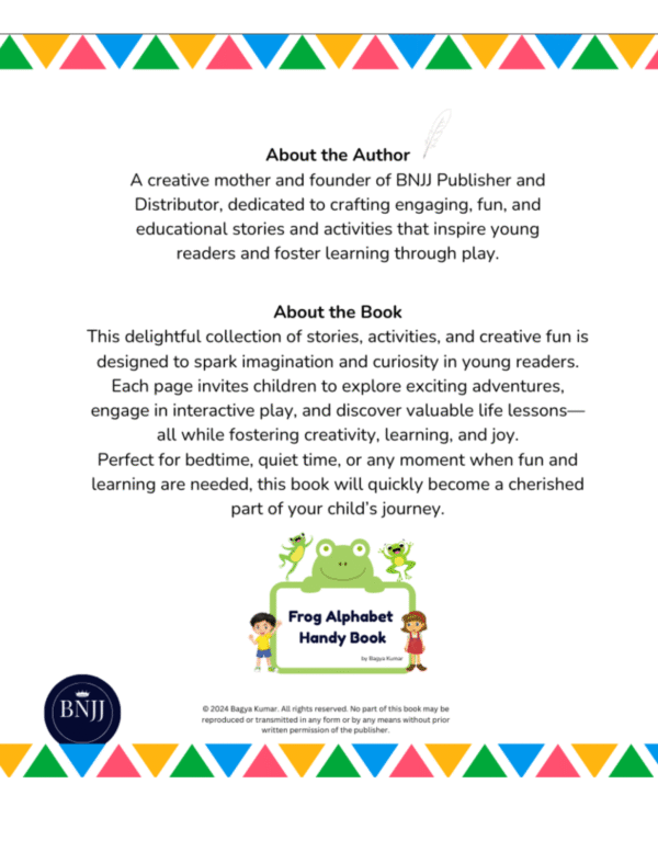 Frog Alphabet – Handy Book