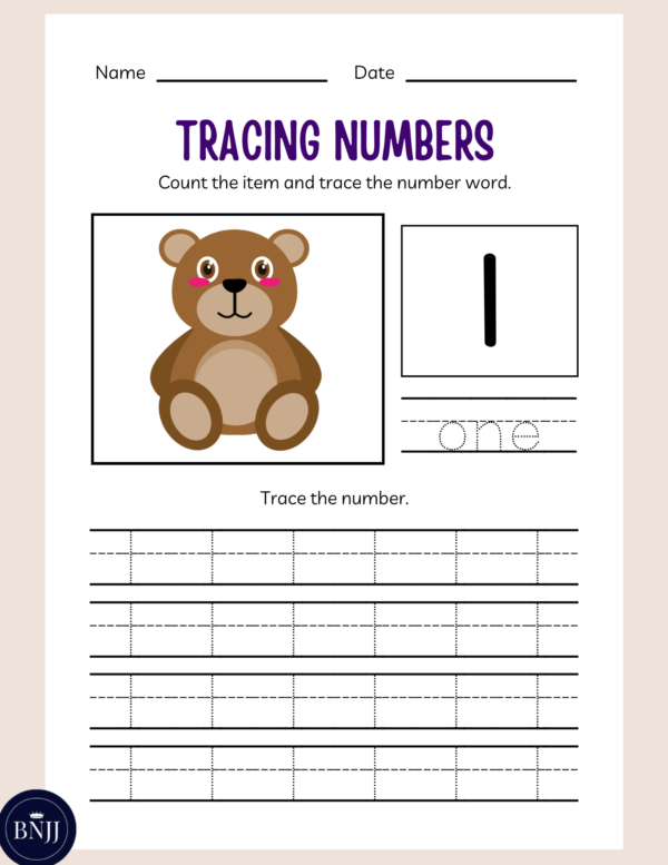 Numbers Work Book